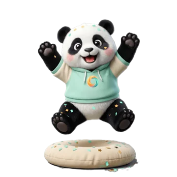 Bao der Panda feiert